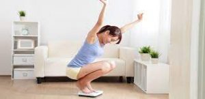 pesarse y bajar de peso